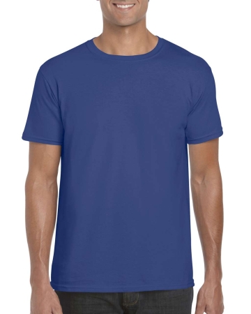 Ανδρικό μπλουζάκι μπλε 100% βαμβάκι,GI64000*meb