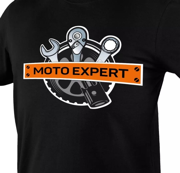 T-shirt με στάμπα MOTO Expert