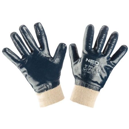 Βαμβακερά γάντια εργασίας πλήρως επικαλυμμένα με νιτρίλιο 10"97-630-10