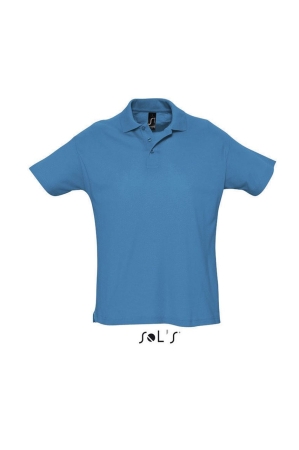 Ανδρικό μπλουζάκι πόλο SOL'S SUMMER II, μπλε aqua,SO11342