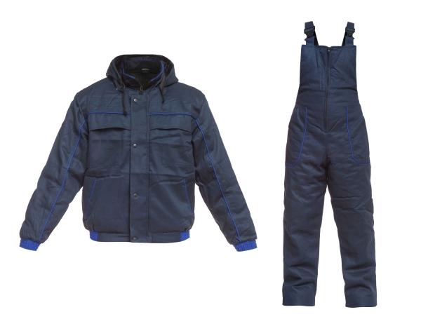 Καπιτονέ σετ εργασίας, μπουφάν και ημι- φόρμα TORNADO Set | Σκούρο μπλε
