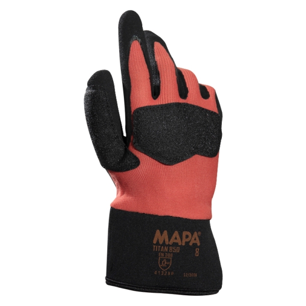 Γάντια εργασίας TITAN 850 |Κόκκινο