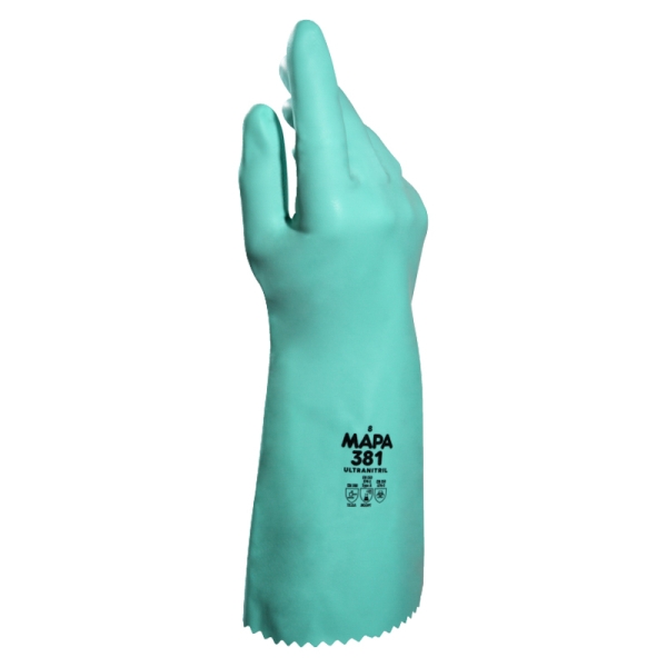 Γάντια εργασίας Nitrile ULTRANITRIL 381 | Πράσινος