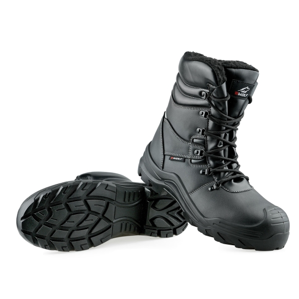 Παπούτσια εργασίας ασφαλείας S3 HRO GRIZZLY Hi S3 | μαύρος