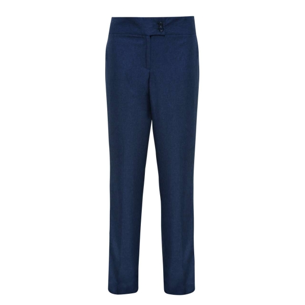 Ψηλόμεσο μπλε μελανζ παντελόνι από το πιο απαλό και λεπτό ύφασμα, PR536