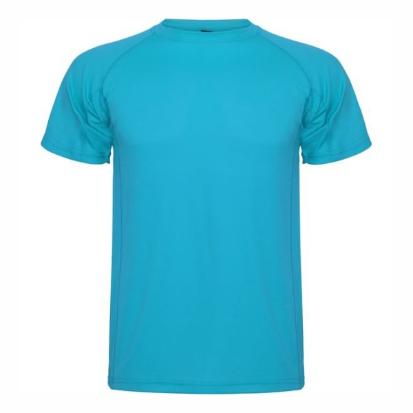 Мъжка спортна тениска MONTECARLO синьо - азур блу