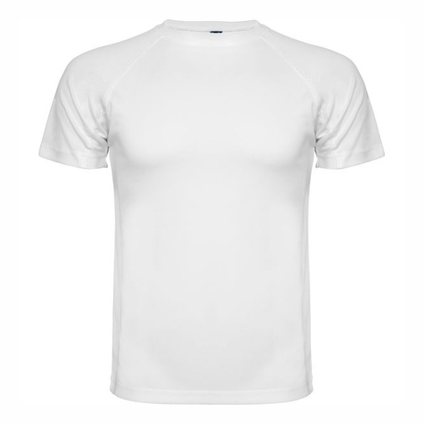 Ανδρικό αθλητικό μπλουζάκι MONTECARLO λευκό