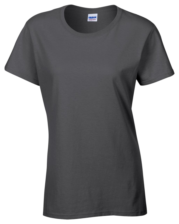 Γυναικείο μπλουζάκι HEAVY COTTON σκούρο γκρι μελανζέ