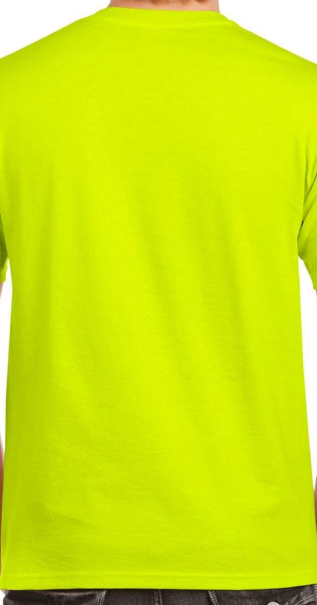 Дамска тениска HEAVY COTTON зелено safety
