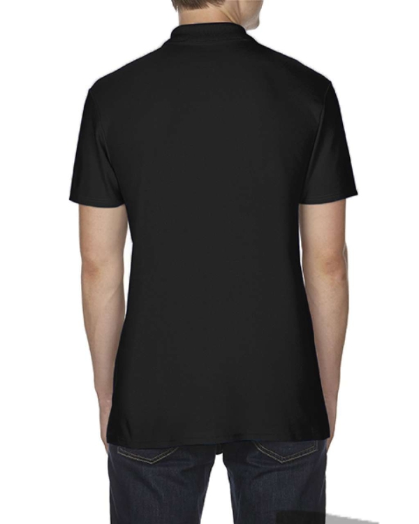 Ανδρικό πικέ πόλο μπλουζάκι SOFTSTYLE μαύρο