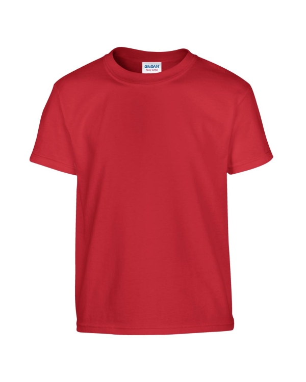 Детска тениска, червена, 180г памук, GIB5000