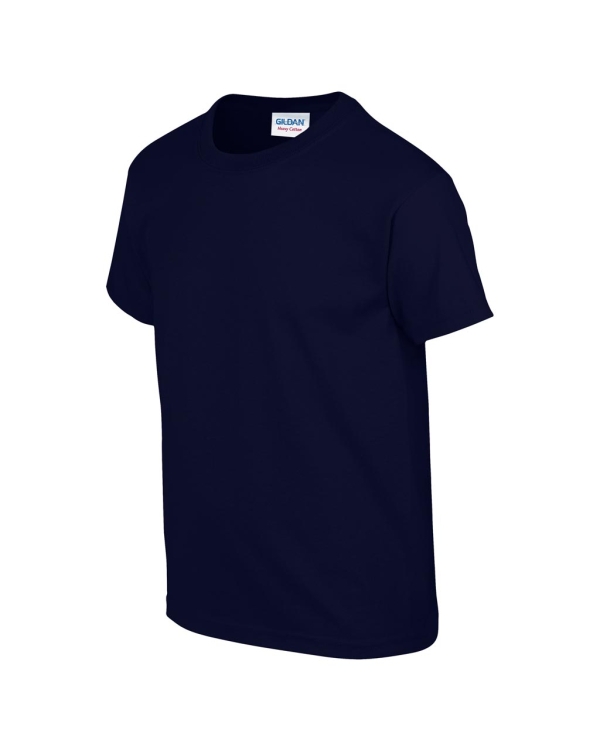 Παιδικό μπλουζάκι, σκούρο μπλε, 180g βαμβάκι, GIB5000