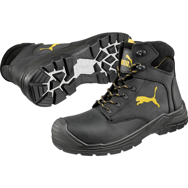 Προστατευτικά παπούτσια εργασίας S3 HRO SRC BORNEO Mid S3 | Μαύρο