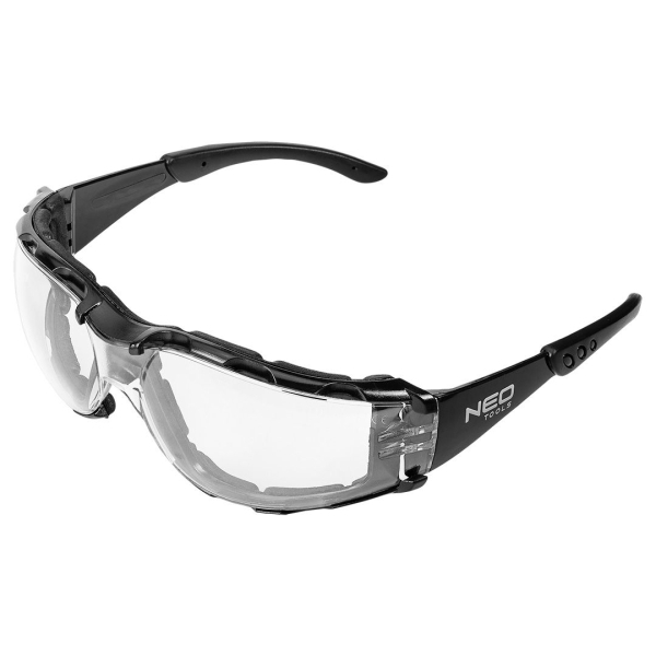 Γυαλιά ασφαλείας με ένθετο αφρού, λευκοί φακοί NEO, 97-520