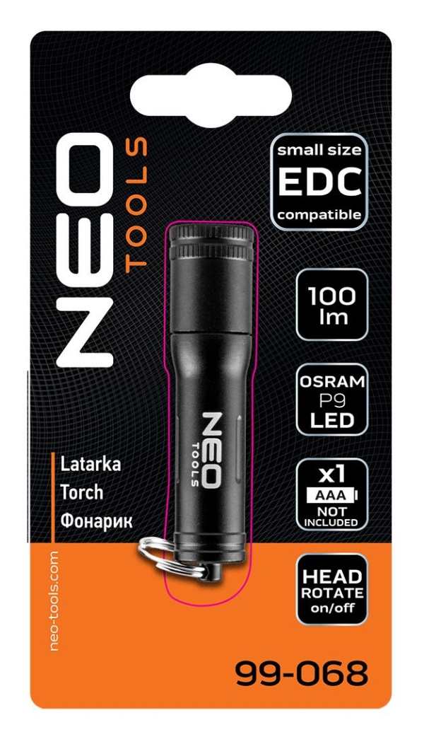 Μίνι επαναφορτιζόμενος φακός 100 lm Osram LED, NEO,99-068