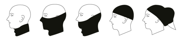 Χειμερινό κασκόλ-μάσκα με αντανακλαστικά στοιχεία,81-628
