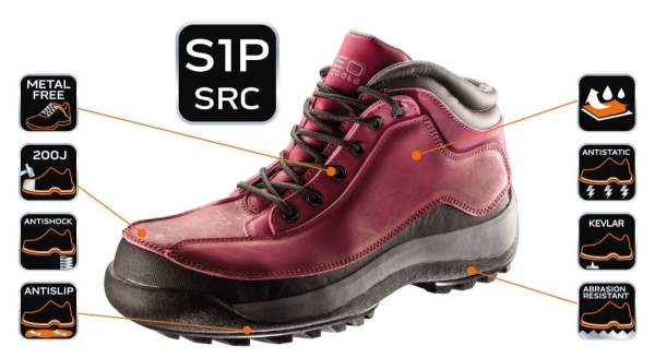 Γυναικείες μπότες εργασίας S3 SRC,82-540