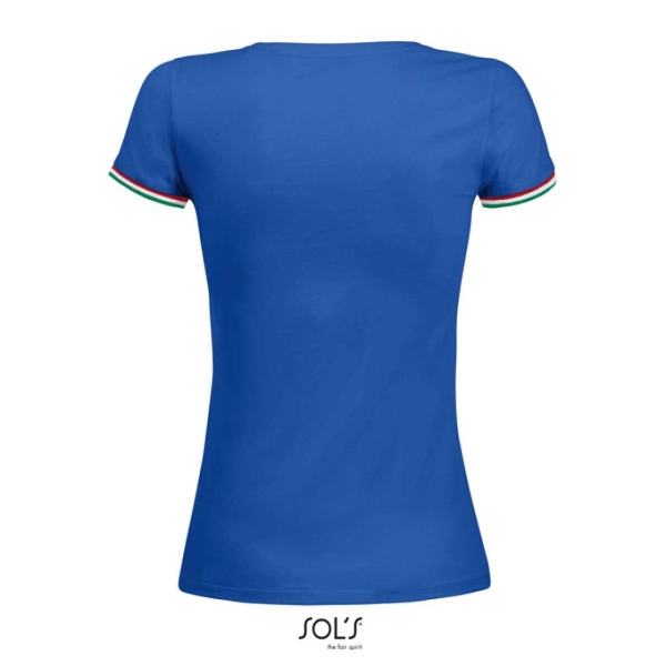 Γυναικείο T-shirt SOL'S RAINBOW, Royal Blue με τόνους ουράνιου τόξου, SO03109*rb