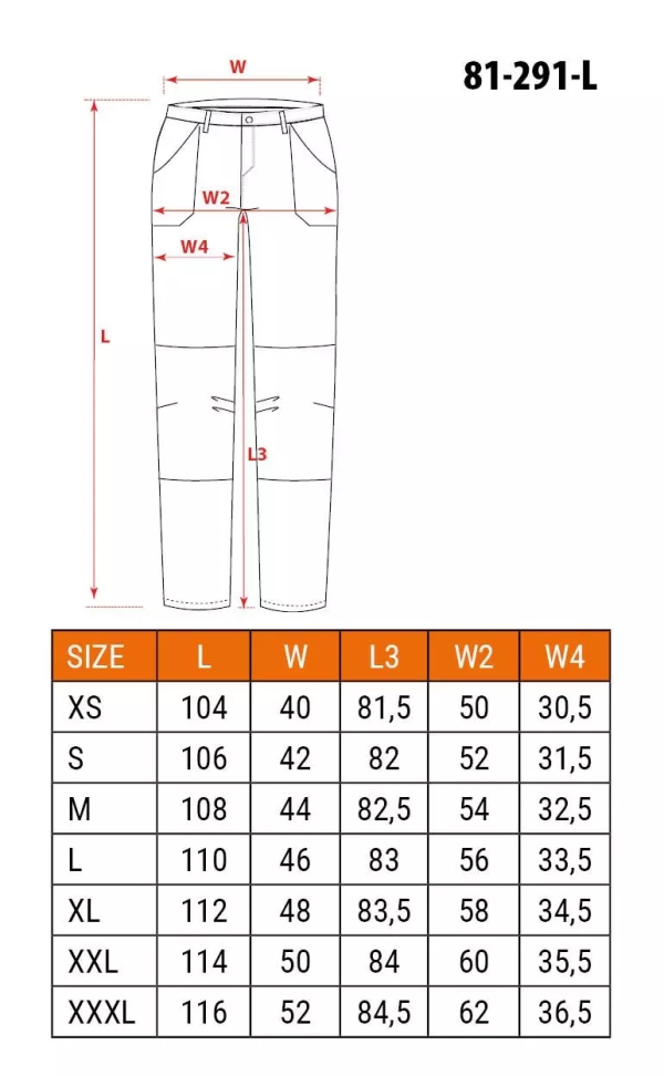 Παντελόνι εργασίας OUTDOOR, 81-291