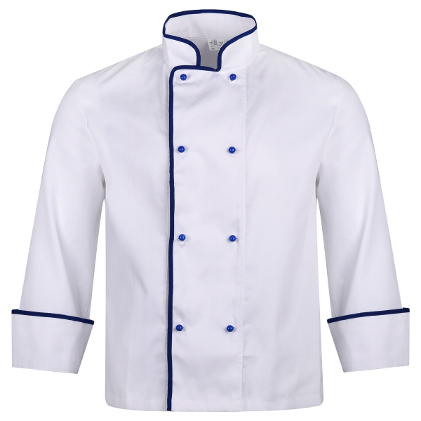 Tunic Cook Terry, Λευκό με γαλάζια διακόσμηση
