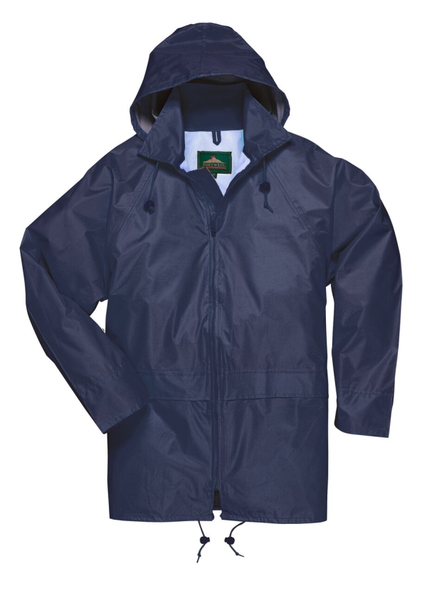 Jachetă de ploaie clasică (albastru marin)
