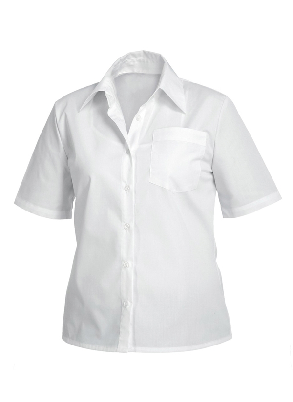 Γυναικείο πουκάμισο με κοντό μανίκι RELAE | Λευκό
