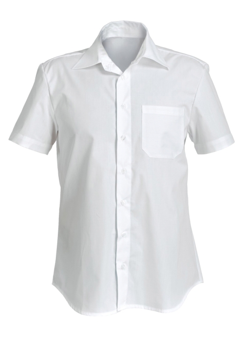 Ανδρικό πουκάμισο με κοντά μανίκια ZUMA | Λευκό