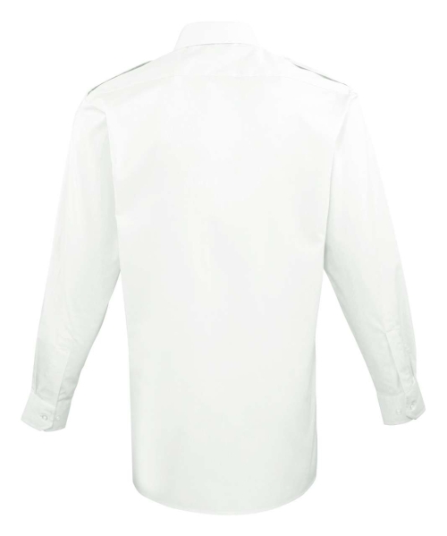 Ανδρικό μακρυμάνικο προστατευτικό πουκάμισο PR210 με επωμίδες.