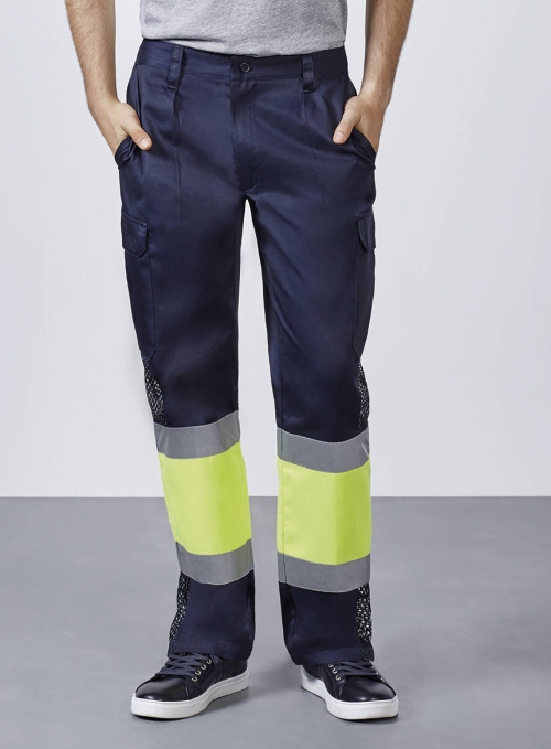 Pantaloni de vară cu benzi reflectorizante HI-VIZ NAOS-24
