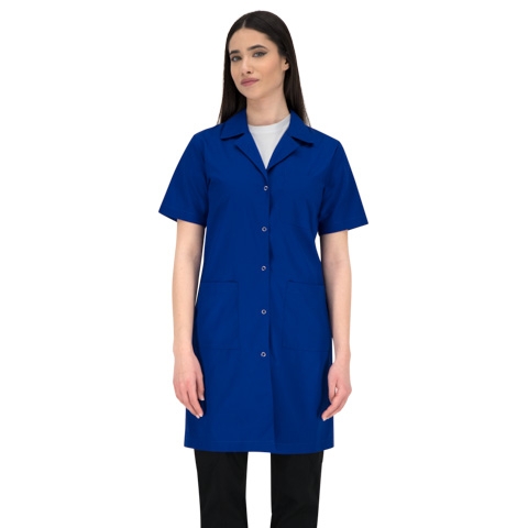 Γυναικείο παλτό εργασίας με κοντά μανίκια HESTIA | Μπλε