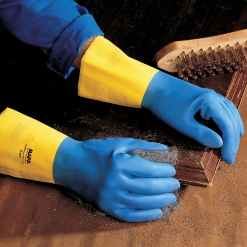 Γάντια εργασίας Νεοπρένιο | Λατέξ ALTO 405 | Μπλε | Κίτρινο