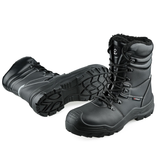 Προστατευτικά παπούτσια εργασίας S3 HRO GRIZZLY Hi S3 | Μαύρο