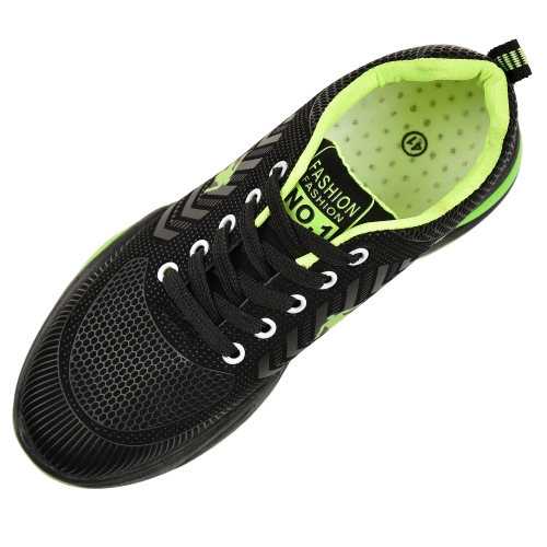 Πάνινα παπούτσια εργασίας μαύρο / πράσινο