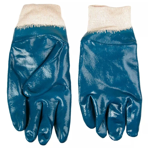Γάντια εργασίας, βαμβακερά πλεκτά, επικαλυμμένα με καουτσούκ νιτριλίου 10.5