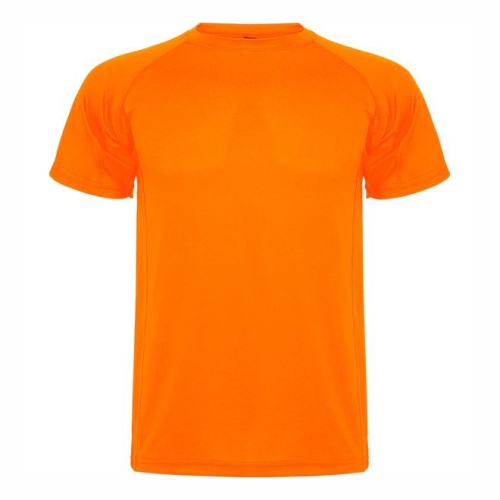 Ανδρικό αθλητικό μπλουζάκι MONTECARLO πορτοκαλί νέον