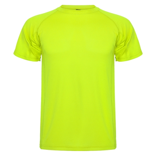 Мъжка спортна тениска MONTECARLO жълт неон
