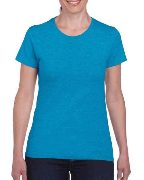 Γυναικείο μπλουζάκι HEAVY COTTON μπλε ζαφείρι μελανζέ