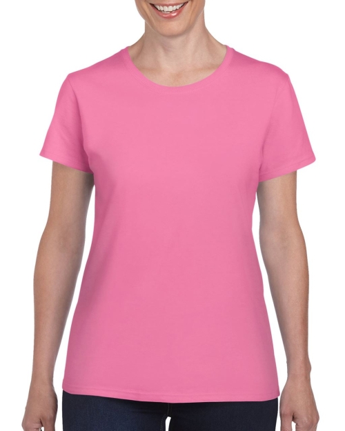 Дамска тениска HEAVY COTTON розово азалия