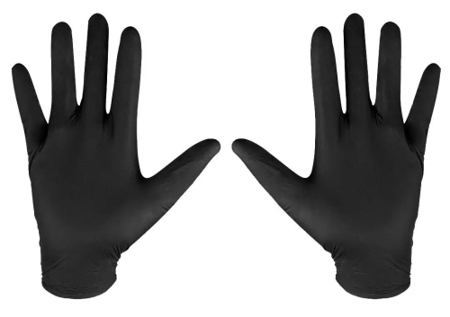 Γάντια νιτριλίου μαύρα 100 τεμάχια μέγεθος XL
