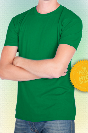 Μπλουζάκι με στρογγυλή λαιμόκοψη FUJI | Πράσινο