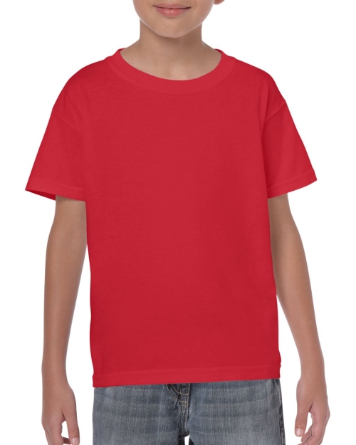 Детска тениска, червена, 180г памук, GIB5000