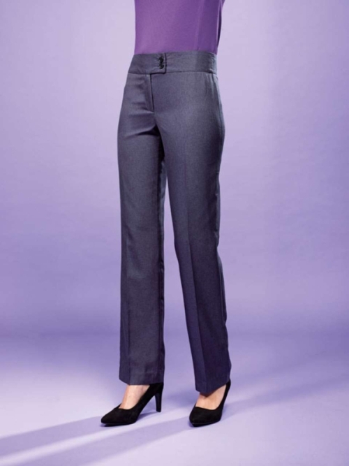 Γυναικείο ίσιο παντελόνι IRIS, μαύρο Melange, PR536