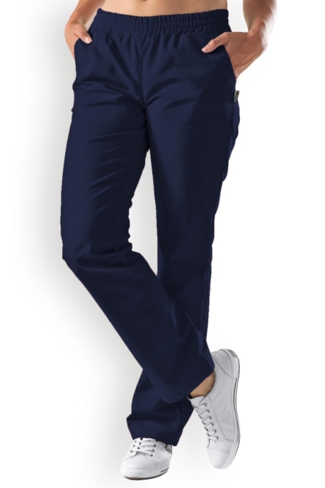 Σκούρο μπλε ιταλικό παντελόνι τσέπης, 100% βαμβάκι, 03082023