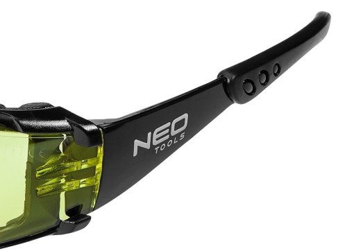 Γυαλιά ασφαλείας με ένθετο αφρού, κίτρινοι φακοί NEO, 97-521