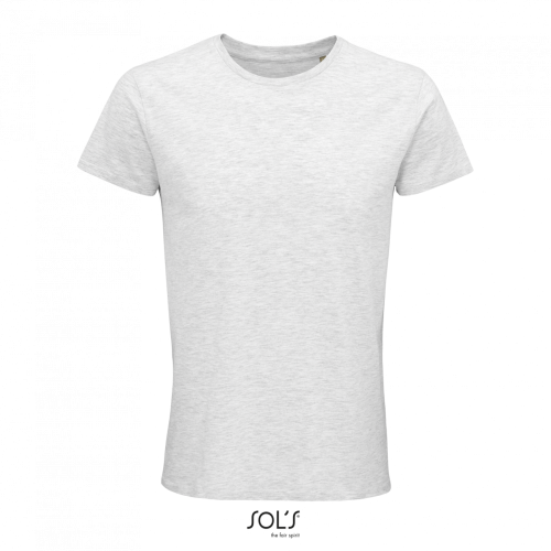 Мъжка тениска с къс ръкав, светло сива, SO03582as, големи размери 3xl и 4xl
