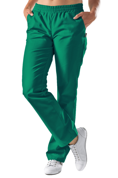 Πράσινο παντελόνι από 100% βαμβάκι για γυναίκες