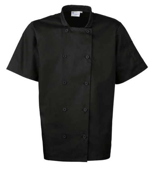 Μπουφάν σεφ με κοντό μανίκι (Μαύρο) PR6561